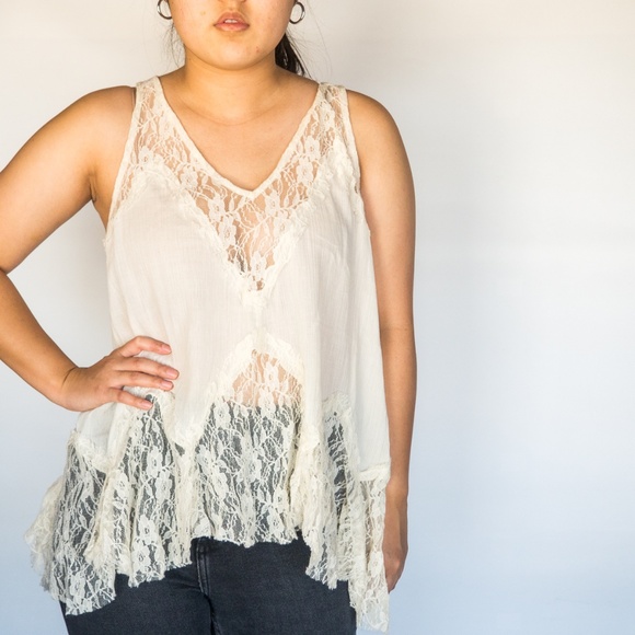 Free People Tops - Free People Intimates Lace Tank Top